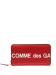 Кошелек с логотипом Comme Des Garçons Wallet, красный - фото