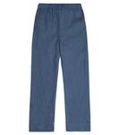 Вышитые льняные брюки Tartine et Chocolat, индиго - фото 4