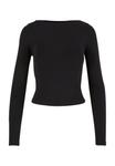 Топ Urban Classics Long sleeved top, Black - фото 6