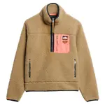 Толстовка Superdry Vintage Retro half zip, коричневый - фото 2