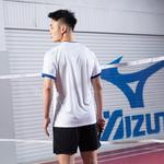 Мужская и женская бадминтонная одежда Mizuno, белая - фото 9