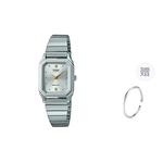 CASIO Часы Women's VINTAGE Series 23mm Blue Watch, Silver Dial - фото