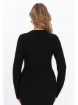 Женский свитер черного цвета faina - фото 4