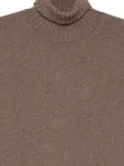 Джемпер с высоким воротником Dell'Oglio, коричневый - фото 3