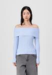 Джемпер ONLY ONLKATIA OFF SHOULDER, Kentucky Blue Melange/Light Blue - фото