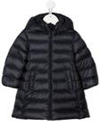 Moncler Enfant пуховик с капюшоном, синий - фото