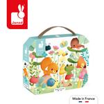 Janod, Пазл в чемоданчике Garden Friends 20 шт. - фото