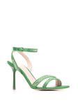 LIU JO босоножки с кристаллами, зеленый - фото 2
