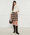 Юбка женская Weekend Maxmara шерстяная в клетку, коричневый - фото 2