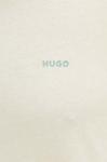 Хлопковая футболка HUGO, бежевый - фото 5