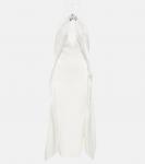 Платье миди с халтернеем David Koma, белый - фото