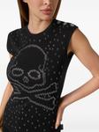 Philipp Plein топ Skull & Bones, черный - фото 5