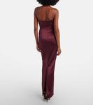 Атласное платье Rhea The New Arrivals Ilkyaz Ozel, Moon - фото 3