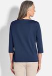 Топ GOLDNER BASIC AUS INTERLOCK, Navy/Blue - фото 3
