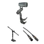 Инструментальный микрофон Sennheiser e 604 Cardioid Instrument Microphone with Stand and - фото