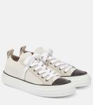 Вязаные слипоны Brunello Cucinelli, Ice White - фото