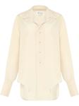 Рубашка с приспущенным подолом Maison Margiela, нейтральный - фото