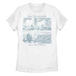 Детская футболка с рисунком Save Everything Earth, белый - фото