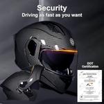 Шлем мотоциклетный AAREG Bluetooth Helmets, черный - фото 3