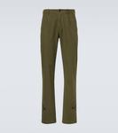 Хлопковые прямые брюки Dunhill, Olive - фото