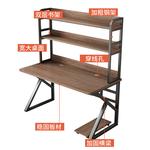 Компьютерный стол Xinmeikai 160x60 см, белая рама + карбон, с полкой - фото 5