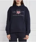 Толстовка regular fit Gant, темно-синий - фото