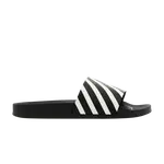 Сандалии Off-White Off-White Diagonal Sliders 'Black White', черный - фото