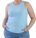 Бирюзовый рифленый топ плюс Never fully dressed - фото 2