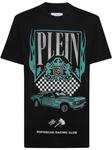 Футболка SS Strass Flame Racing Philipp Plein, черный - фото