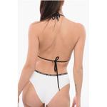 Верх бикини с треугольным принтом Karl Lagerfeld, White - фото 2