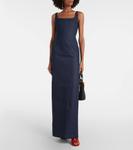 Джинсовое платье-бюстье La Robe De-Nîmes Spoglio Jacquemus, темно-синий - фото 2