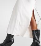 Платье макси из джерси Acne Studios, белый - фото 6