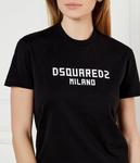 Футболка женская Dsquared2 с надписью, черный - фото 4