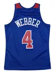 Топ NBA Washington Bullets 1996 Chris Webber Swingman Mitchell & Ness, синий - фото 2