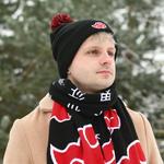 Наруто - шапка Акацуки с помпоном. - фото