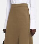 Юбка миди из крепа Jil Sander, Medium Green - фото 4