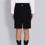 Темно-синие шорты для бега с 4 полосами THOM BROWNE - фото 6