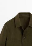 Куртка Massimo Dutti DISTRESSED EFFECT, Mottled Dark Green - фото 10