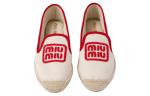 MIU MIU Эспадрильи Women's Beige Red - фото 6