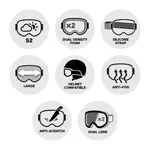 Горнолыжные очки Mammoth Black Matte Volt Ruby Bollé - фото 2