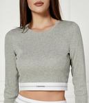 Блуза укороченная Calvin Klein Underwear, серый - фото 4