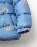 Стеганая куртка с принтом Sfera, синий - фото 3