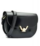 Сумка кросс-боди Coccinelle гладкая кожаная, черный - фото 4