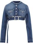 Jean Paul Gaultier укороченная джинсовая куртка, синий - фото