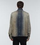 Выцветшая джинсовая рубашка-пиджак Rick Owens, Brown Denim - фото 4