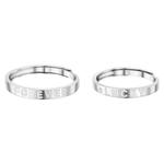 SOFTDORA Серебряное парное кольцо S925 Unisex - фото 5