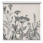 Рулонная штора Tulup Graue Blumen, 110 х 180 см - фото