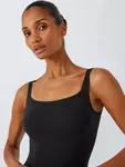 Платье John Lewis Smoothing Square Neck Slip, черный - фото 4