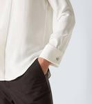 Шёлковая рубашка Thom Sweeney, White - фото 6