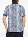 Рубашка поло с узором пейсли Etro, синий - фото 4